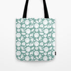 Shells . Teal Tote Bag Gallery Image 1