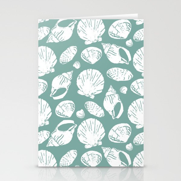 Shells . Teal Stationery Card Gallery Image 2