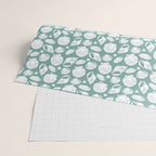 Shells . Teal Wrapping Paper Gallery Image 2