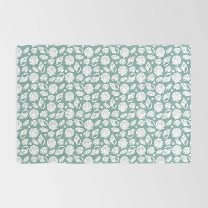 Shells . Teal Rug Gallery Image 2
