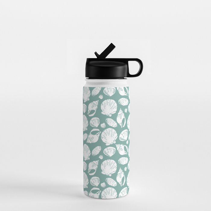 Shells . Teal Water Bottle Gallery Image 1