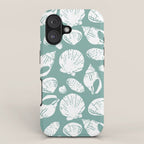 Shells . Teal iPhone Case Gallery Image 1