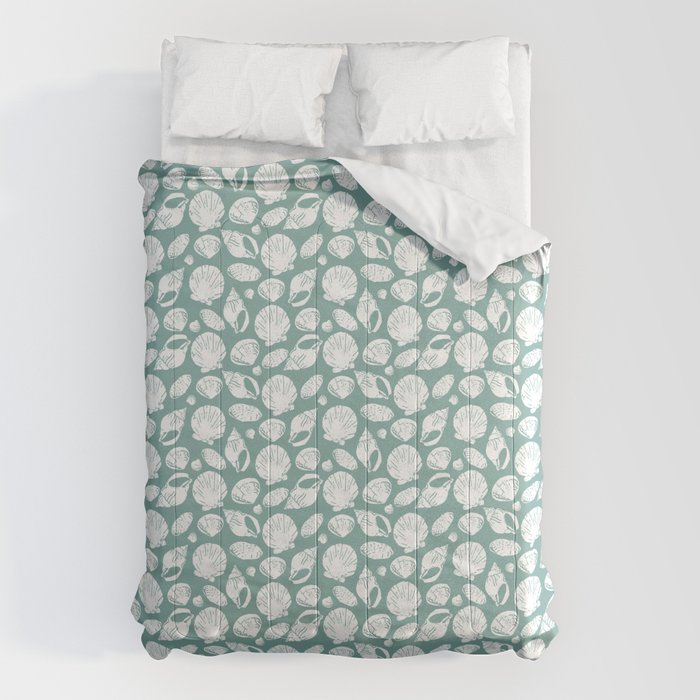 Shells . Teal Comforter Gallery Image 6
