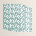 Shells . Teal Wrapping Paper Gallery Image 3