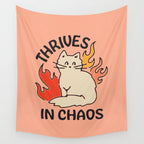 THRIVES IN CHAOS Wall Tapestry Gallery Image 4
