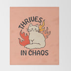 THRIVES IN CHAOS Throw Blanket Gallery Image 2