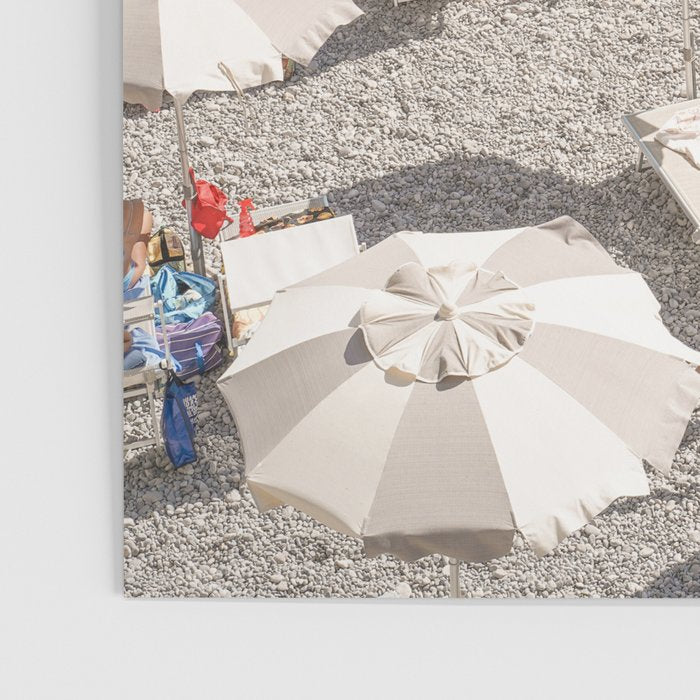 Amalfi Coast Beach Umbrella Photo | Italian Summer In Pastel Colors Art Print | Italy, Europe Travel Photography Poster Gallery Image 3