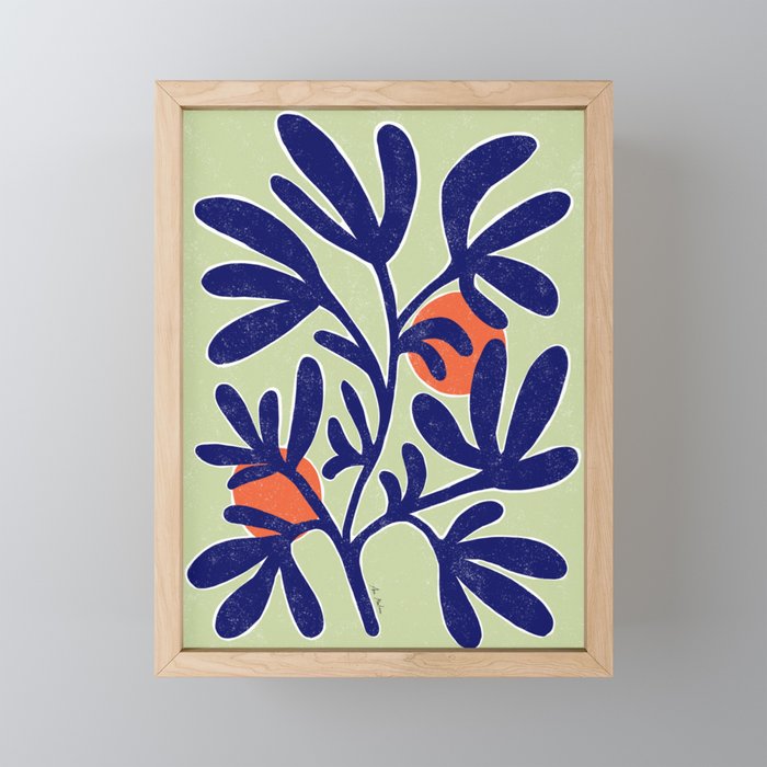 Inspiration Matisse leaves Mini Art Print Gallery Image 1