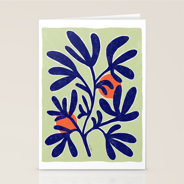 Inspiration Matisse leaves Stationery Card Gallery Image 1