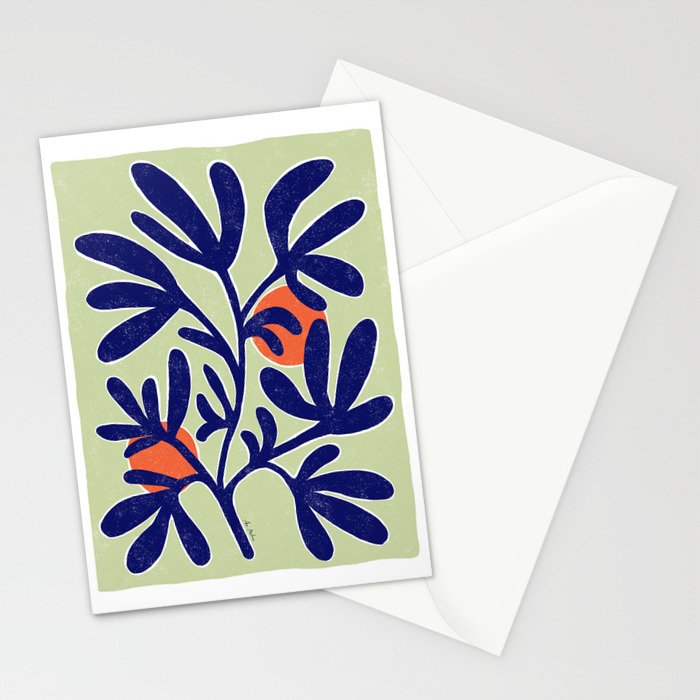 Inspiration Matisse leaves Stationery Card Gallery Image 2