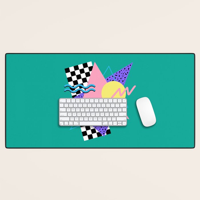 Memphis pattern 120 - 80s / 90s Retro Desk Mat Gallery Image 1