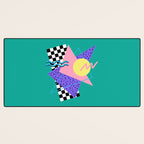 Memphis pattern 120 - 80s / 90s Retro Desk Mat Gallery Image 3