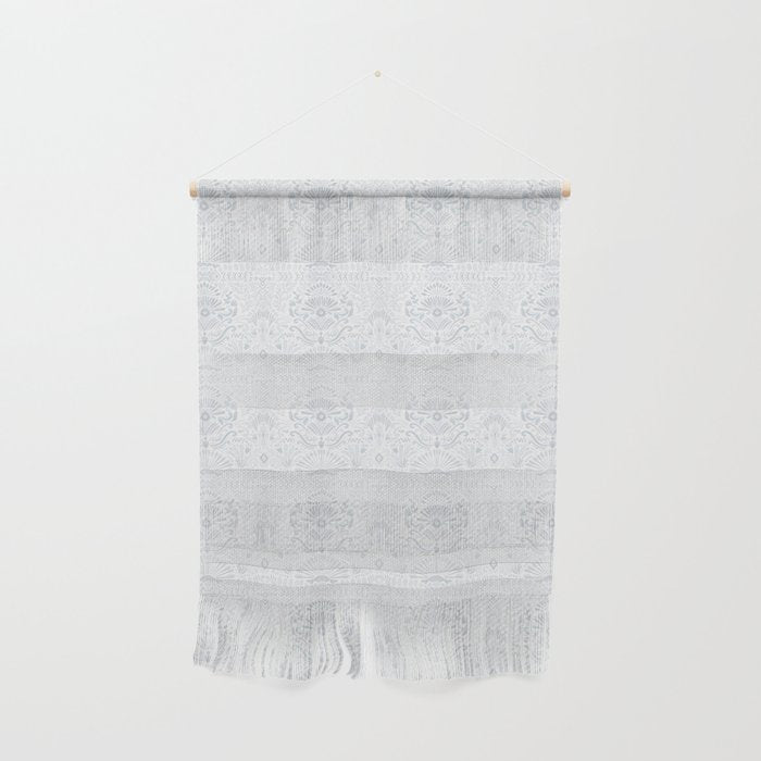Boho Watercolor Geometric Pattern - Blue Wall Hanging Gallery Image 1