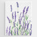 lavender watercolor horizontal Jigsaw Puzzle Gallery Image 1