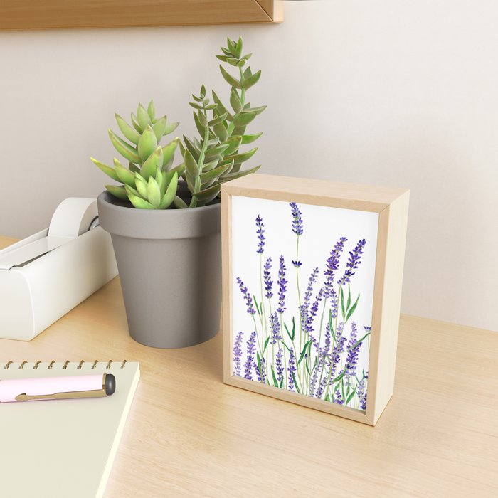 lavender watercolor horizontal Mini Art Print Gallery Image 2