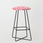 Romantic love heart eye face pattern Stool Gallery Image 1