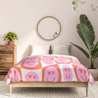 Romantic love heart eye face pattern Comforter Gallery Image 3