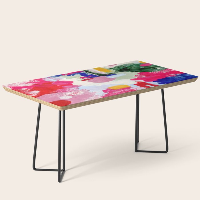 CANVAS: Viva Magenta 01 | Abstract Brushstrokes Coffee Table Gallery Image 1