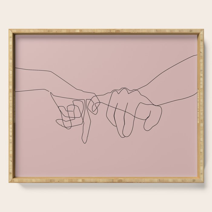 Blush Pinky Serving Tray Gallery Image 1