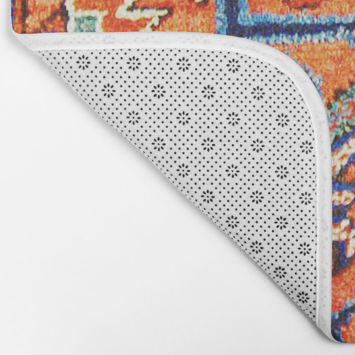 Antique Persian Heriz Carpet Print  Bath Mat Gallery Image 2