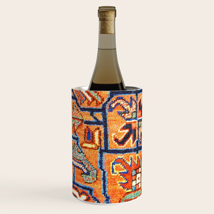 Antique Persian Heriz Carpet Print  Wine Chiller Gallery Image 3