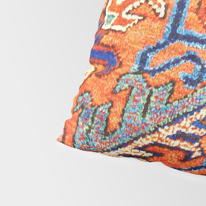 Antique Persian Heriz Carpet Print  Pillow Sham Gallery Image 4