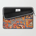 Antique Persian Heriz Carpet Print  Laptop Sleeve Gallery Image 2
