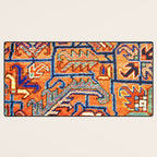 Antique Persian Heriz Carpet Print  Desk Mat Gallery Image 3