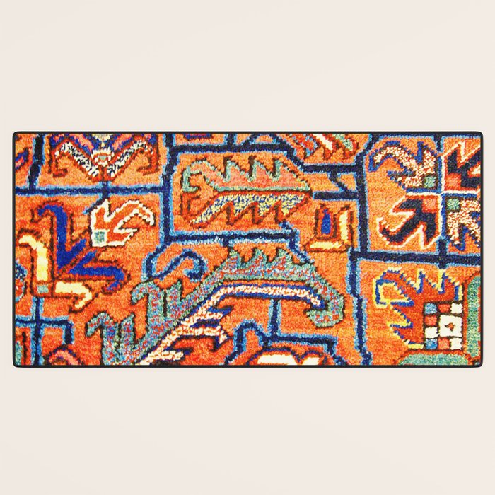 Antique Persian Heriz Carpet Print  Desk Mat Gallery Image 3