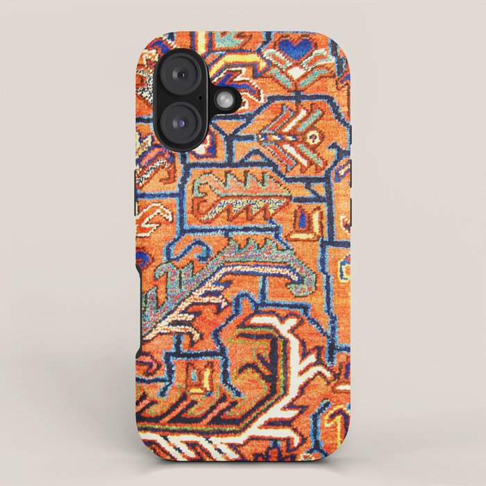Antique Persian Heriz Carpet Print  iPhone Case Gallery Image 1