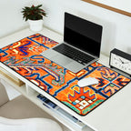 Antique Persian Heriz Carpet Print  Desk Mat Gallery Image 2