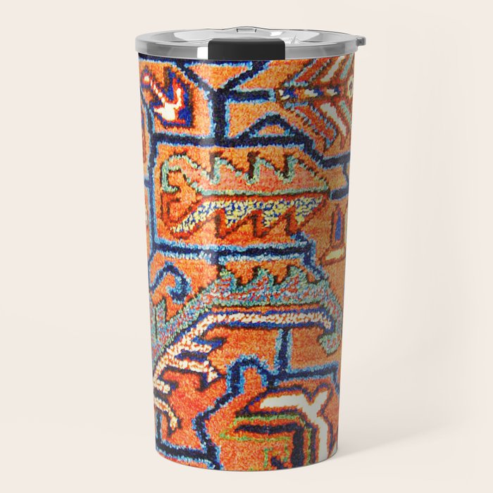 Antique Persian Heriz Carpet Print  Travel Mug Gallery Image 1