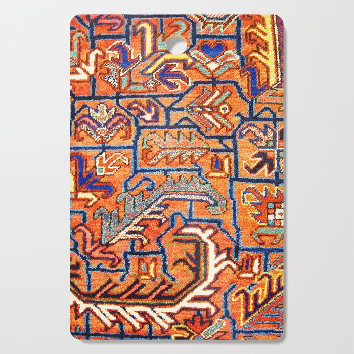 Antique Persian Heriz Carpet Print  Cutting Board Gallery Image 1