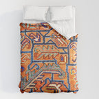 Antique Persian Heriz Carpet Print  Duvet Cover Gallery Image 6