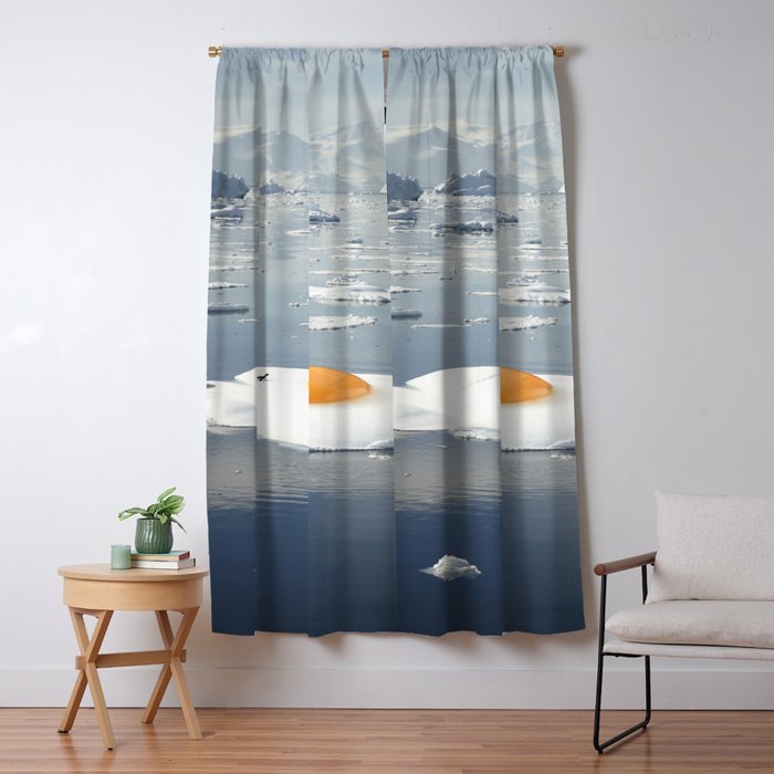 Egg-berg II - Arctic Egg Sunny Side Up Window Curtain Gallery Image 1