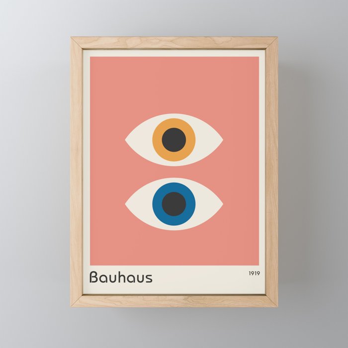 Bauhaus Eyes on Pink 1919 Mini Art Print Gallery Image 1