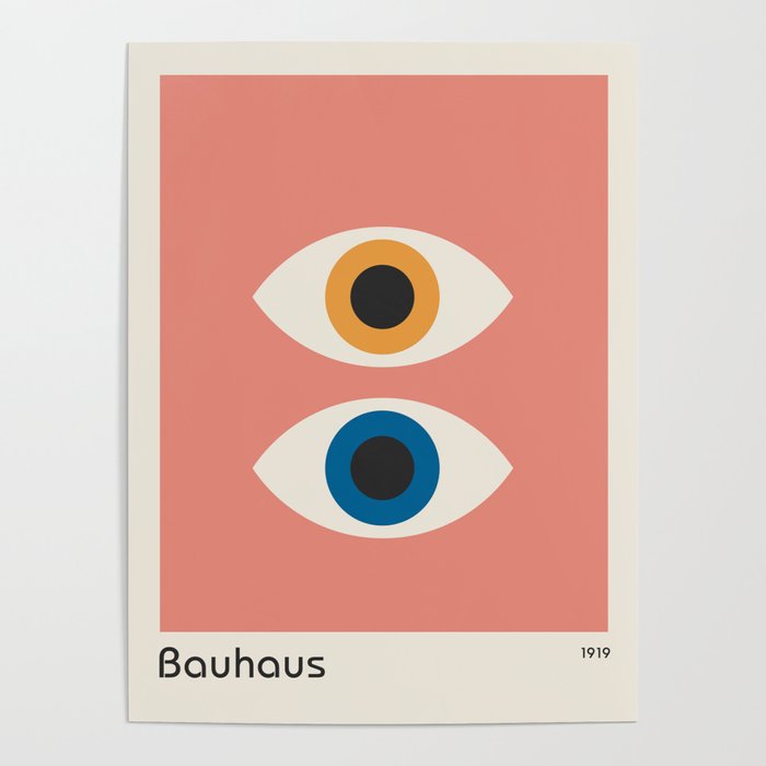 Bauhaus Eyes on Pink 1919 Poster Gallery Image 1