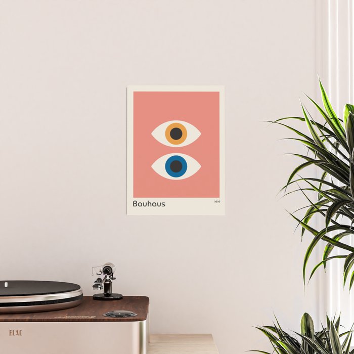Bauhaus Eyes on Pink 1919 Poster Gallery Image 2