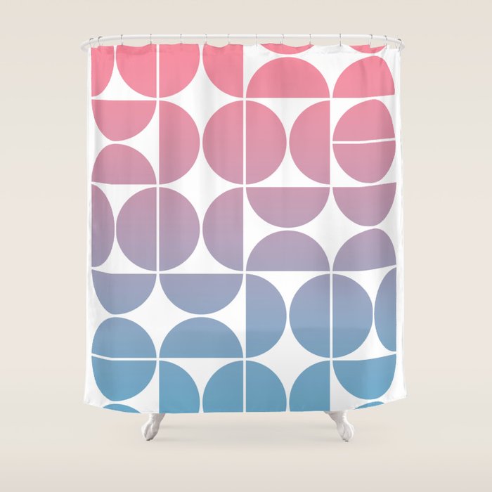 Geometric Gradient 01 Shower Curtain Gallery Image 1