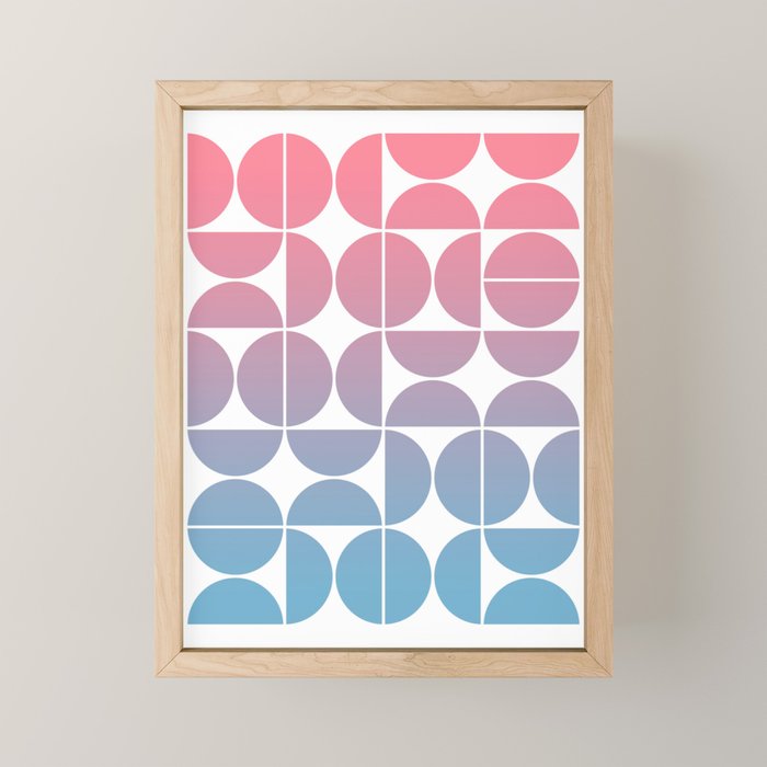 Geometric Gradient 01 Mini Art Print Gallery Image 1