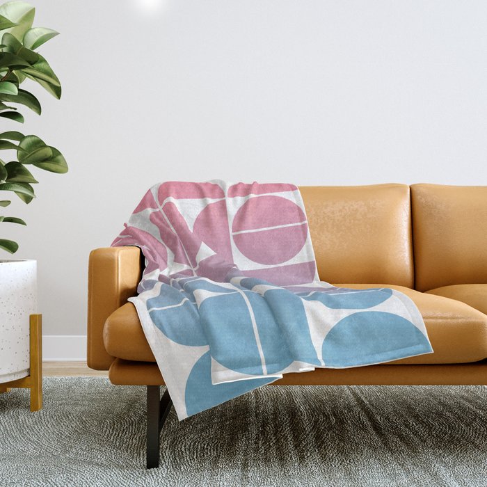 Geometric Gradient 01 Throw Blanket Gallery Image 1