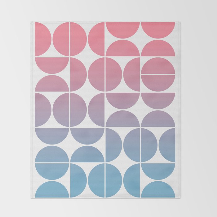 Geometric Gradient 01 Throw Blanket Gallery Image 2