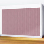 Romantic Botanica Coordinator - Thin Stripes in Rosewood Pink Wall Mural Gallery Image 2