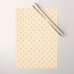 Cozy Cottage Flowers With Stripes Wrapping Paper Gallery Image 1