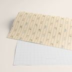 Cozy Cottage Flowers With Stripes Wrapping Paper Gallery Image 2