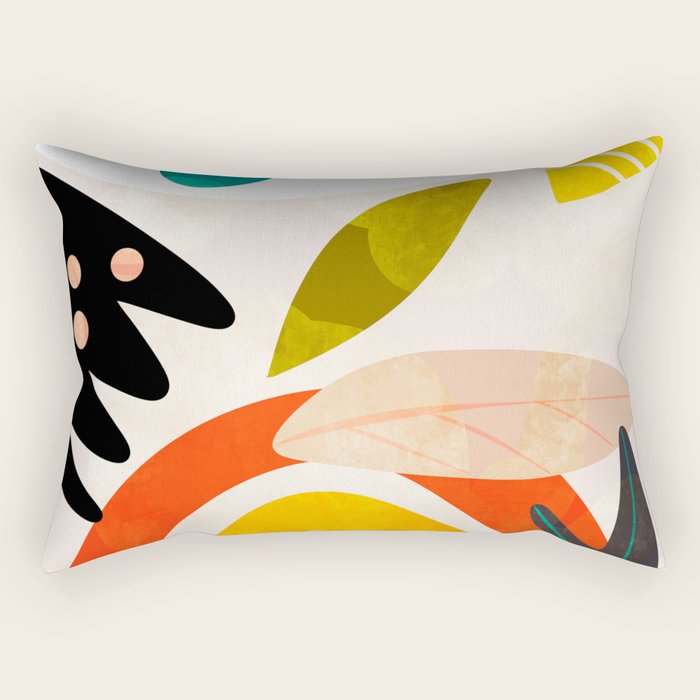 bauhaus goes Matisse in summer II Rectangular Pillow Gallery Image 2