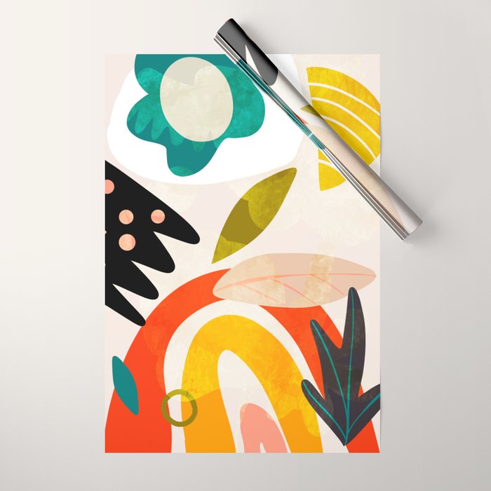 bauhaus goes Matisse in summer II Wrapping Paper Gallery Image 1