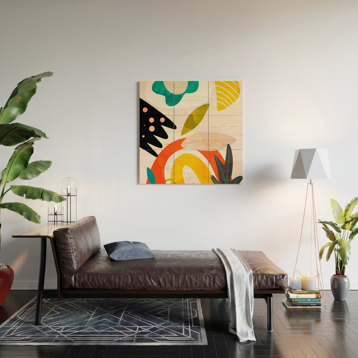 bauhaus goes Matisse in summer II Wood Wall Art Gallery Image 2
