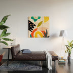 bauhaus goes Matisse in summer II Wood Wall Art Gallery Image 2
