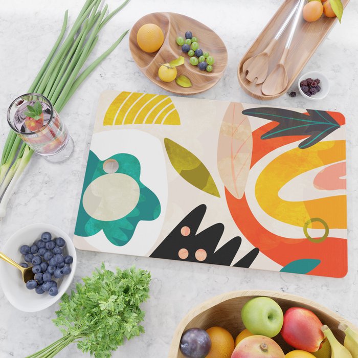 bauhaus goes Matisse in summer II Cutting Board Gallery Image 2